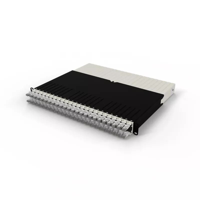 PATCHBOX .one PONEX8STPWH 8RU Cat6a U/FTP intrekbaar patchkabelsysteem, 0,8 m, RJ-45, 10 Gbit/s, PoE, 24 cassettes, wit