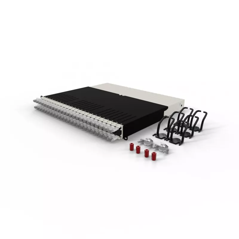 PATCHBOX .one PONEX8STPWH 8RU Cat6a U/FTP intrekbaar patchkabelsysteem, 0,8 m, RJ-45, 10 Gbit/s, PoE, 24 cassettes, wit