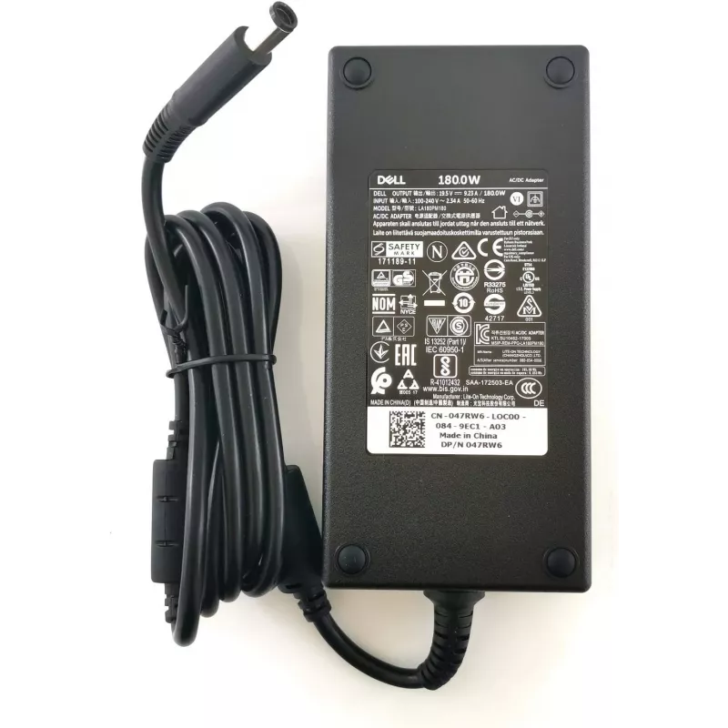 DELL 180W AC-voeding/oplader binnen zwart