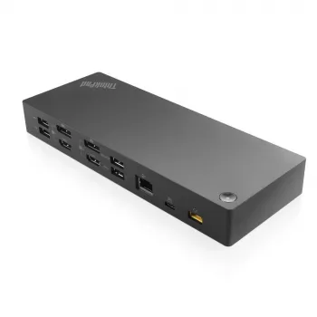 Lenovo 40AF0135UK laptop-dockingstation/poortreplicator bedraad USB 3.2 Gen 1 (3.1 Gen 1) Type-C zwart