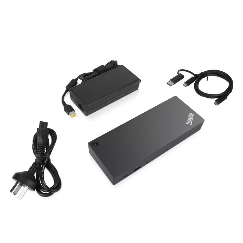 Lenovo 40AF0135UK ThinkPad Hybrid USB-C met USB-A dockingstation, Brits netsnoer