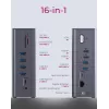 ICY BOX IB-DK2262AC bedraad USB 3.2 Gen 1 (3.1 Gen 1) Type-C antraciet