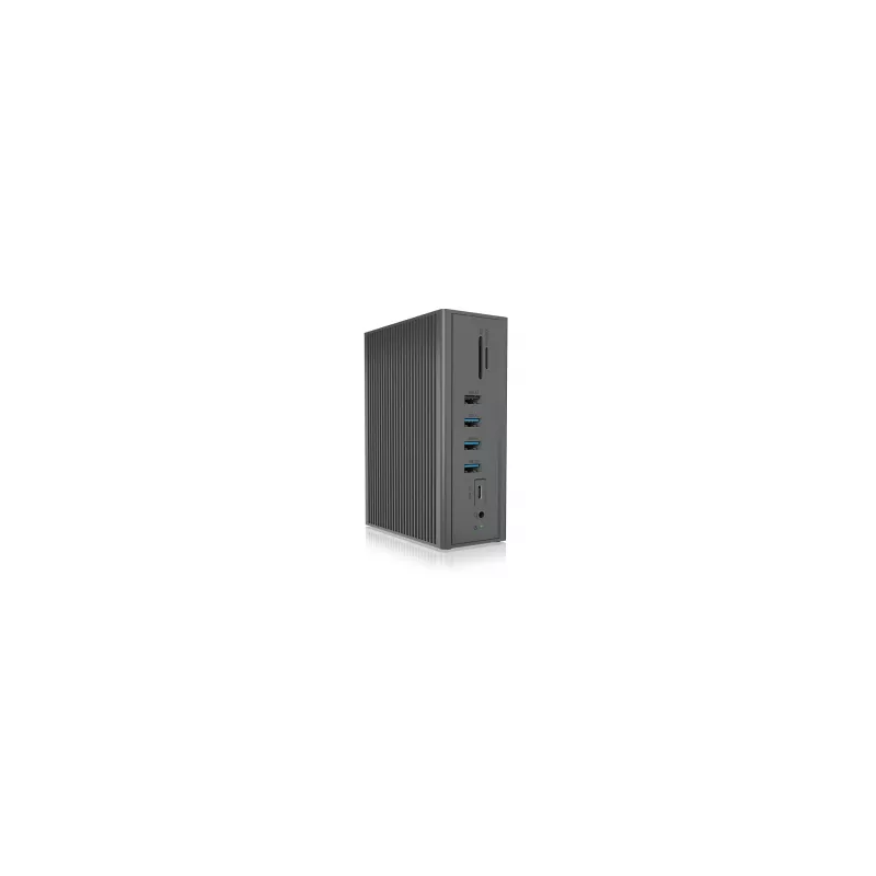 ICY BOX IB-DK2262AC bedraad USB 3.2 Gen 1 (3.1 Gen 1) Type-C antraciet