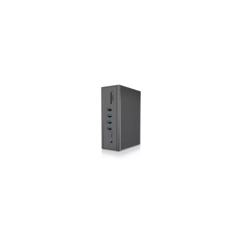 ICY BOX IB-DK2262AC bedraad USB 3.2 Gen 1 (3.1 Gen 1) Type-C antraciet