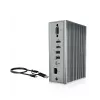 ICY BOX IB-DK2262AC bedraad USB 3.2 Gen 1 (3.1 Gen 1) Type-C antraciet