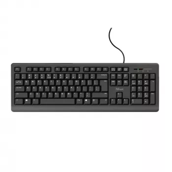 Trust TK-150 toetsenbord kantoor USB QWERTZ Duits zwart