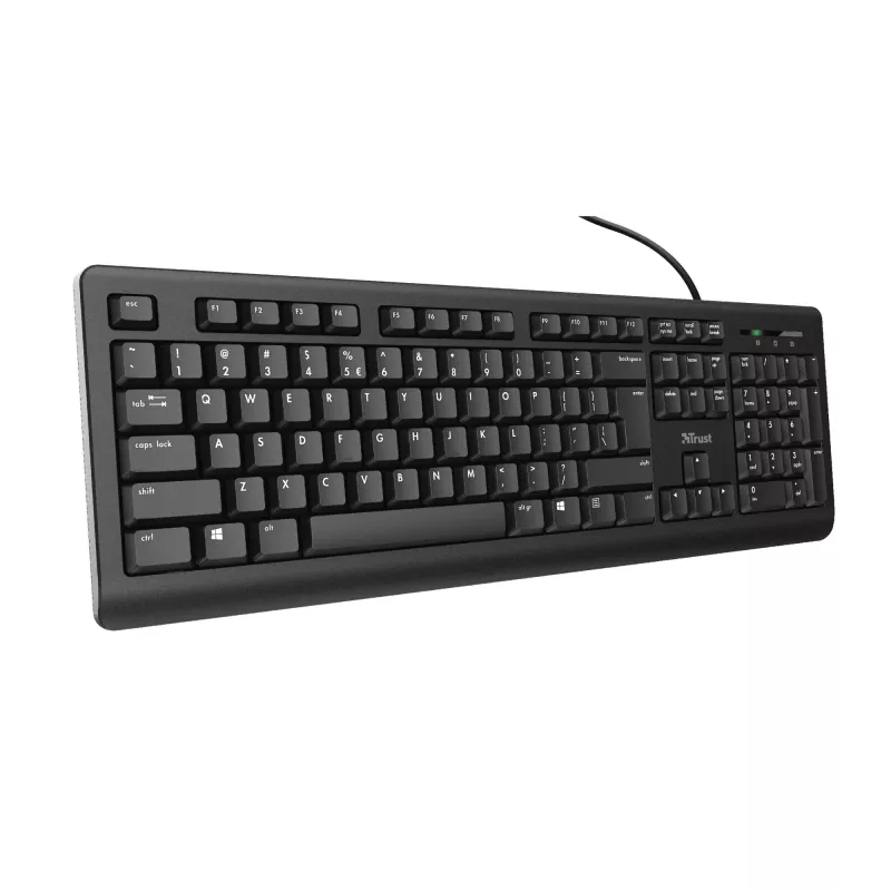 Trust TK-150 toetsenbord kantoor USB QWERTZ Duits zwart