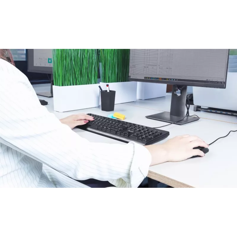 Trust TK-150 toetsenbord kantoor USB QWERTZ Duits zwart