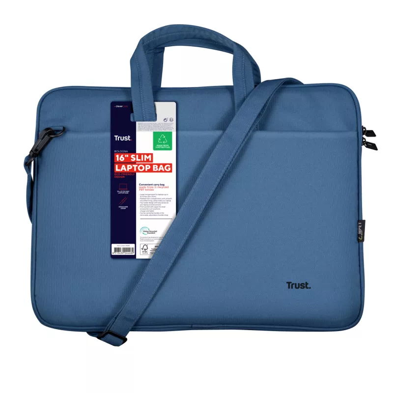 Trust Bologna 40,6 cm (16 inch) aktetas blauw