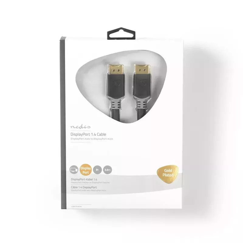 DisplayPort-kabel Nedis CCBW37014AT30 3 m DisplayPort naar DisplayPort