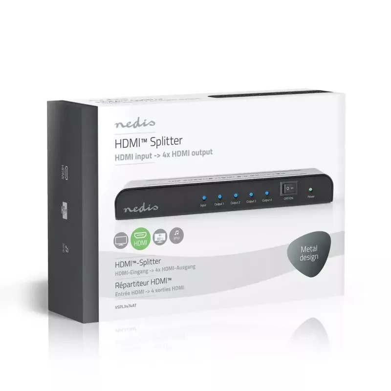 Videosplitter Nedis VSPL3474AT