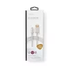 Telefoonkabel Nedis CCTB39300AL10 aluminium 1 m USB A Lightning