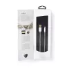 Mobiele telefoonkabel Nedis CCTB39300AL30 aluminium 3 m USB-A Lightning