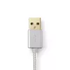 Mobiele telefoonkabel Nedis CCTB39300AL30 aluminium 3 m USB-A Lightning