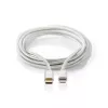 Lightning-kabel Nedis CCTB39650AL10 1 m aluminium USB-C