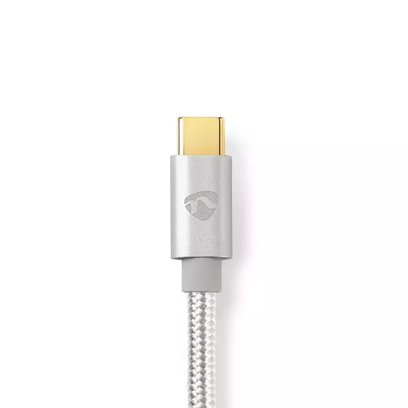 Lightning-kabel Nedis CCTB39650AL10 1 m aluminium USB-C
