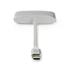 Laptop-dock Nedis CCTB64760AL02 aluminium 0,2 m kabel 5 Mbit/s