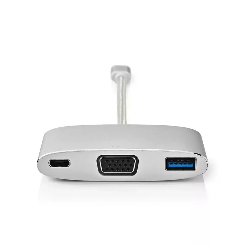 Laptop-dock Nedis CCTB64760AL02 aluminium 0,2 m kabel 5 Mbit/s