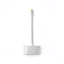 Laptop-dock Nedis CCTB64760AL02 aluminium 0,2 m kabel 5 Mbit/s