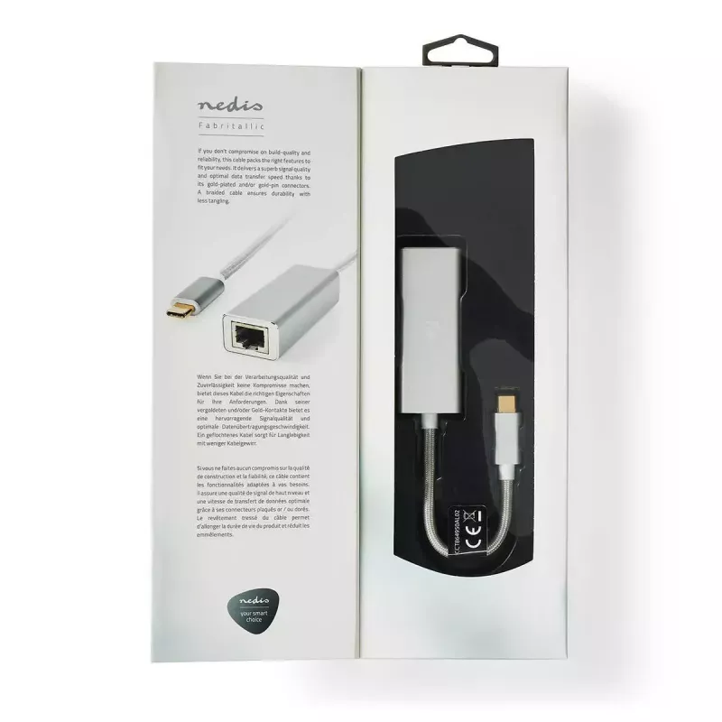 Netwerkkaart Nedis CCTB64950AL02 Ethernet 1000 Mbit/s USB Type-C