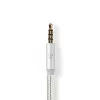 Audiokabel Nedis CCTB65940AL10 1 m USB-C naar 3,5 mm aluminium