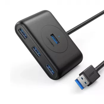 Ugreen 20290 interface-hub USB 3.2 Gen 1 (3.1 Gen 1) Type-A 5000 Mbit/s zwart