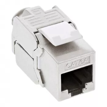 InLine RJ45 Keystone Jack snap-in-module Cat.6a, slank design