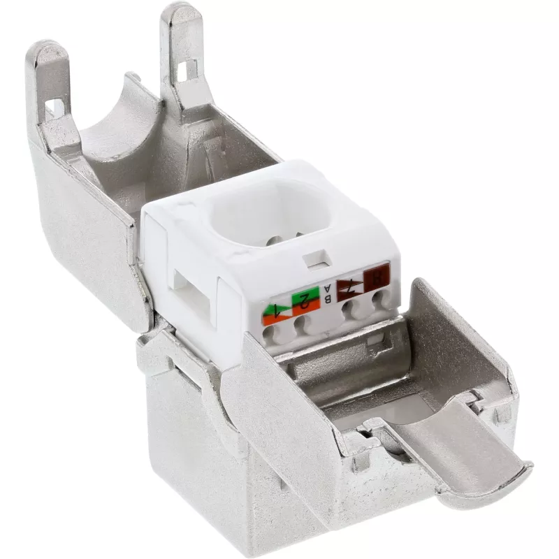 InLine RJ45 Keystone Jack snap-in-module Cat.6a, slank design