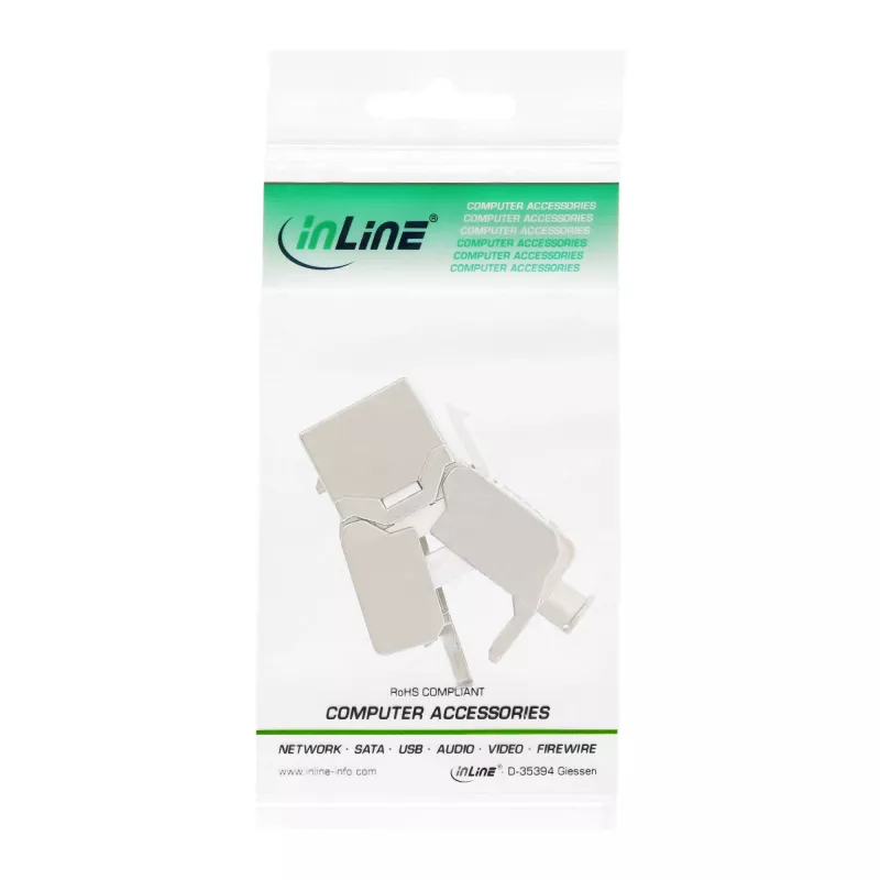 InLine RJ45 Keystone Jack snap-in-module Cat.6a, slank design