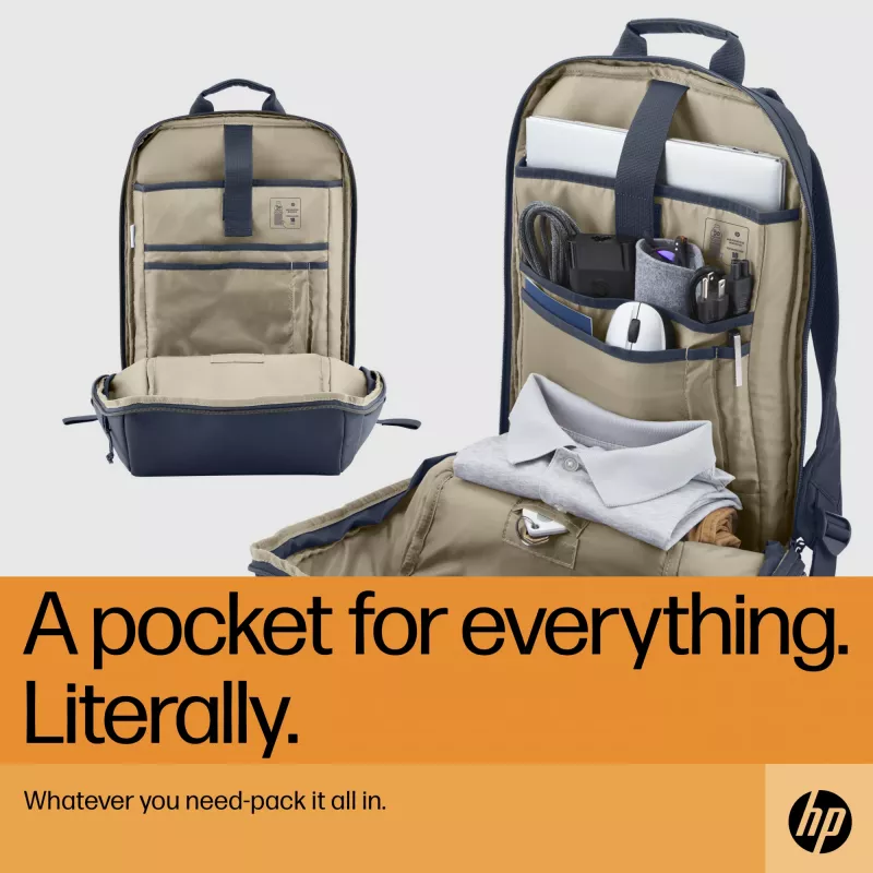HP Travel 18 liter 15.6 Blue Night laptop-rugzak, rugzak, 510 g