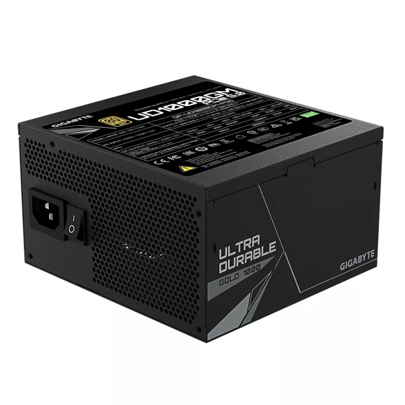 GIGABYTE UD1000GM PG5 voeding 1000 W 20+4 pin ATX ATX zwart