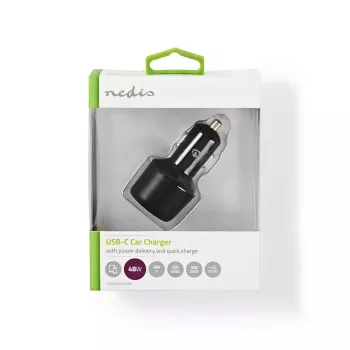Oplader voor mobiel apparaat Nedis CCPD30W100BK smartphone zwart snel opladen