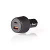 Oplader voor mobiel apparaat Nedis CCPD30W100BK smartphone zwart snel opladen