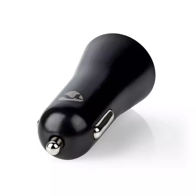 Nedis CCPDL20W111BK autolader 20W, 1x USB-C, Lightning 8-pins kabel, zwart