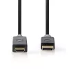 Videokabel-adapter Nedis CCBW37100AT10 1 m DisplayPort naar HDMI zwart