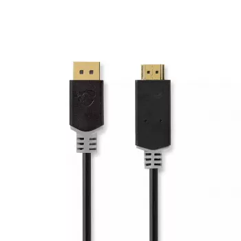 Videokabel-adapter Nedis CCBW37100AT10 1 m DisplayPort naar HDMI zwart