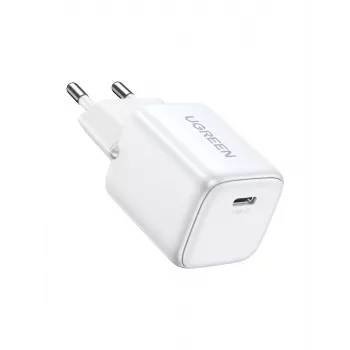 Oplader voor binnen Ugreen 15324 universeel wit AC 1 USB Type-C aansluiting
