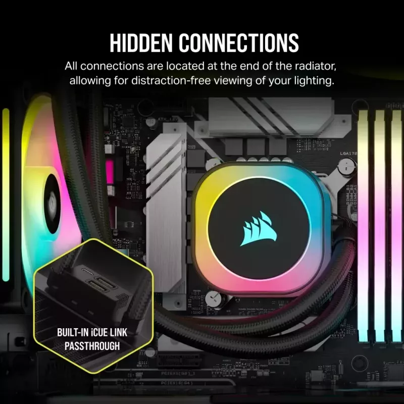 Vloeistofkoelingsset Corsair H100I