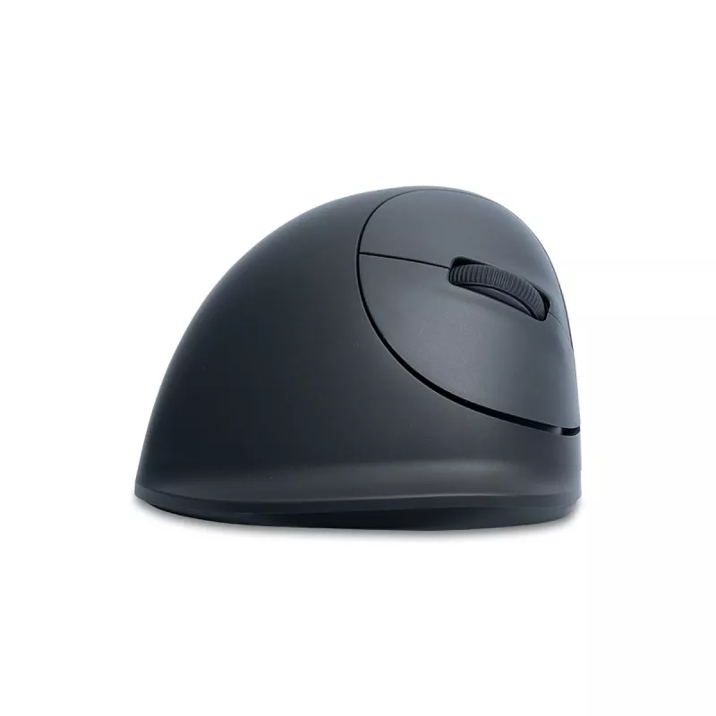R-Go Tools verticale muis R-Go HE Basic, ergonomische muis, middelgroot (handgrootte ≥ 185 mm), rechtshandig, Bluetooth, grijs