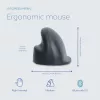 R-Go Tools verticale muis R-Go HE Basic, ergonomische muis, middelgroot (handgrootte ≥ 185 mm), rechtshandig, Bluetooth, grijs