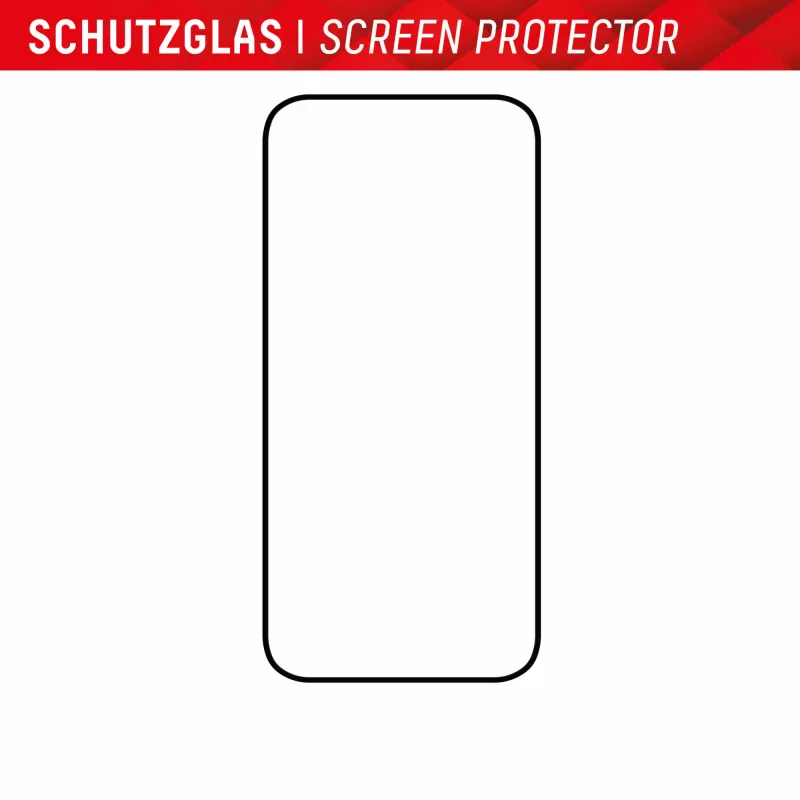 Displex Full Cover Screen Protector (10H) voor Apple iPhone 15 Plus/15 Pro Max, Eco-montageframe, volledige afdekking