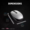 HP 240 Lunar White Bluetooth-muis, ambidexter, optisch, Bluetooth, 1600 DPI, wit