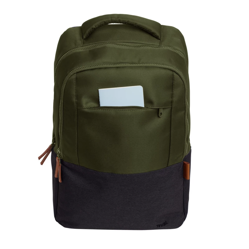 Rugzak Trust Lisboa 40,6 cm 16 inch groen 3 vakken