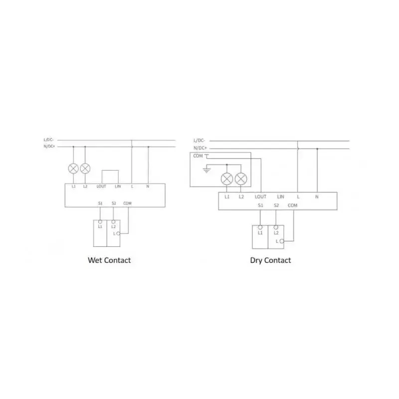 Smart Home dubbelrelais-module, Aqara DCM-K01, 2-kanaals aansturing