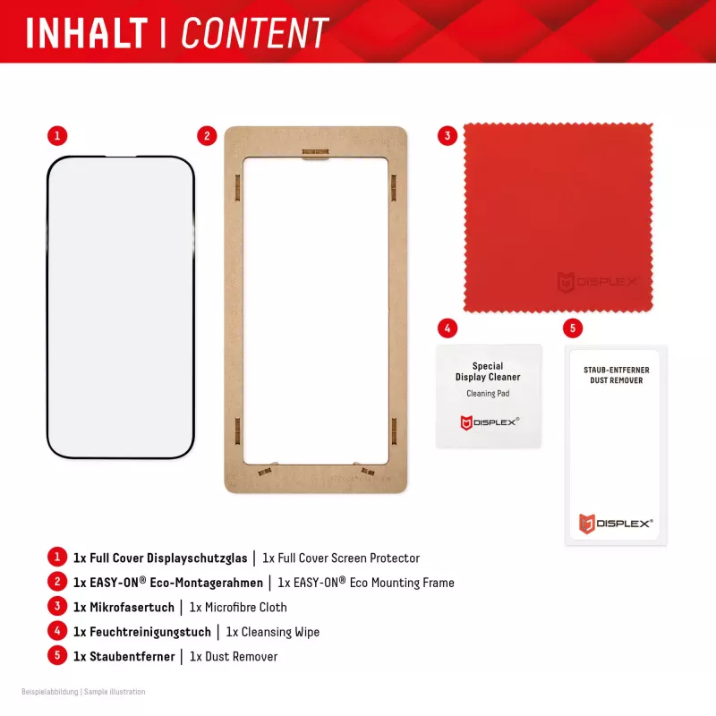 Displex Full Cover Screen Protector (10H) voor Samsung Galaxy S24 Ultra, Eco-montageframe, Full Cover