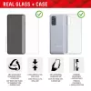 Displex displayschermfolie + hoesje voor Samsung Galaxy S23 FE, Eco-montageframe, krasvast