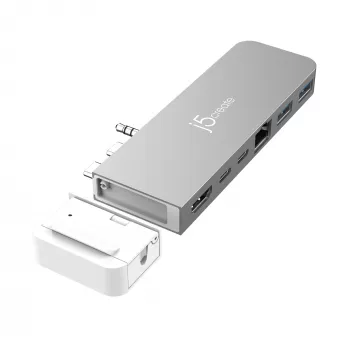 USB hub j5create JCD395 4K60 Elite Pro bedraad USB4 met MagSafe kit