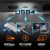 USB hub j5create JCD395 4K60 Elite Pro bedraad USB4 met MagSafe kit