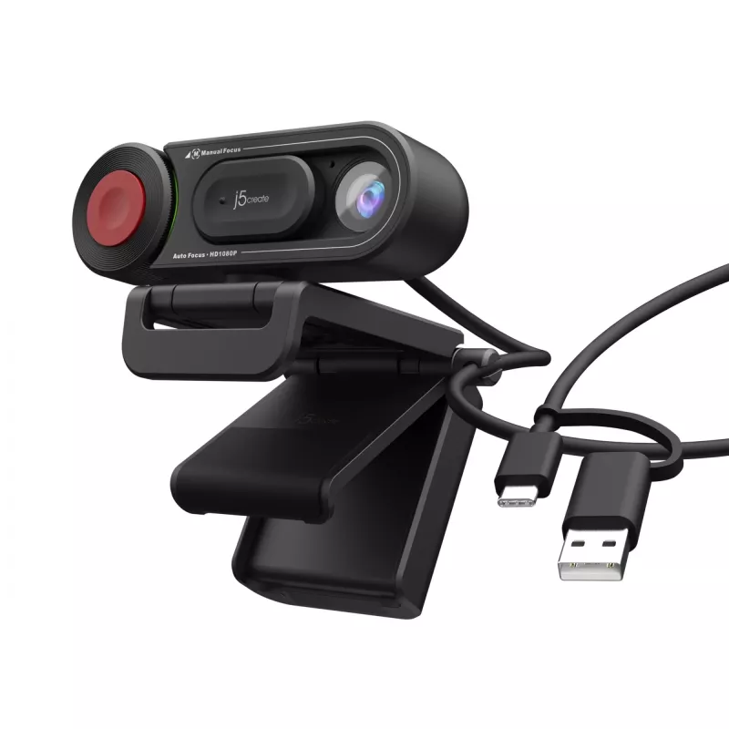 j5create JVU250 HD webcam met automatische en handmatige focusschakelaar
