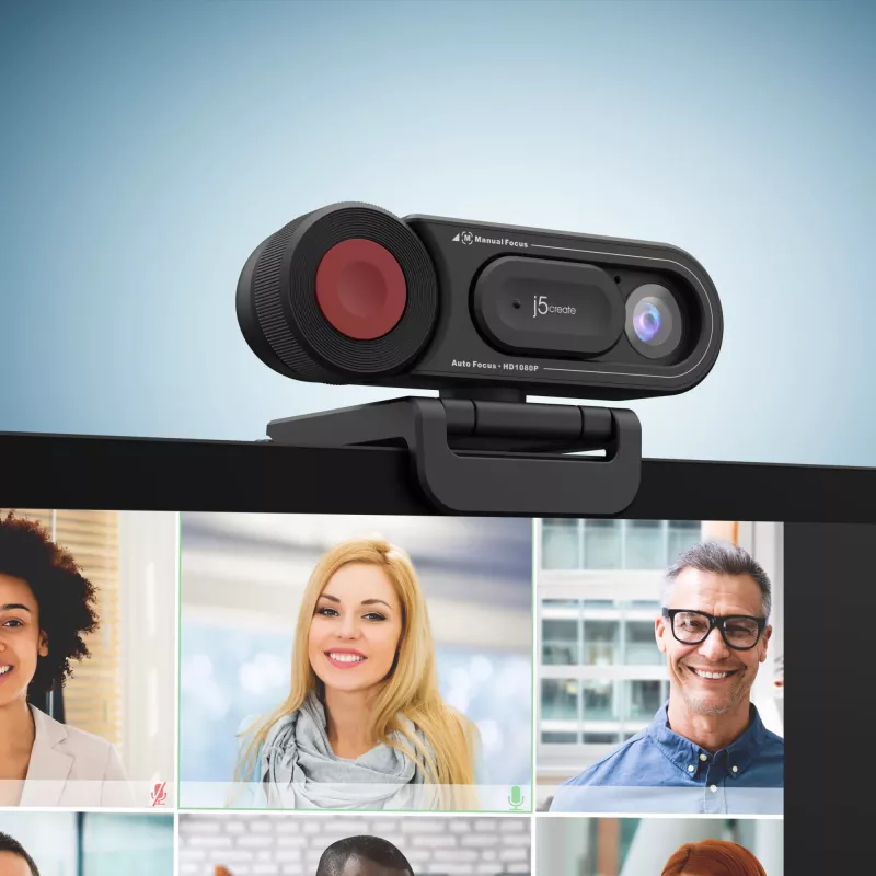 j5create JVU250 HD webcam met automatische en handmatige focusschakelaar